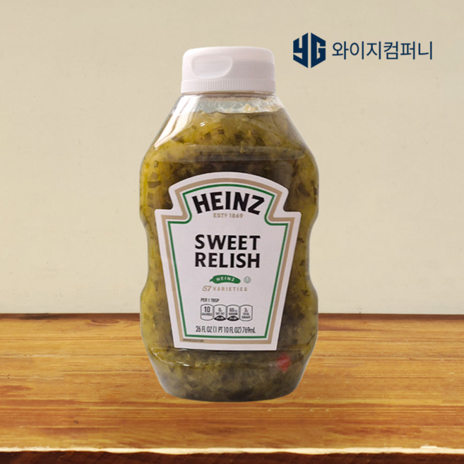 스위트랠리쉬 769ml 피클 하인즈 소스 대용량 핫도그 햄버거 샌드위치 다진피클 새콤달콤