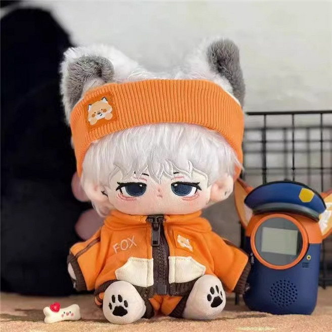 티니숲속 20cm 인형옷 집업 3종 세트 솜인형 무속성 아이돌인형, 1개, 폭스