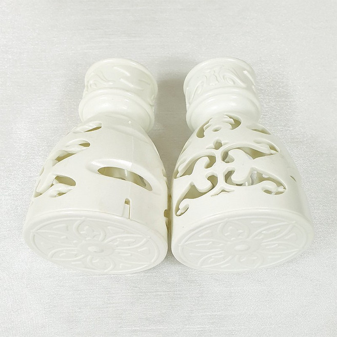 로즈퀸 35mm 커튼봉 봉마개 앤드마개 2P세트, 화이트