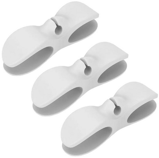 에어프라이어 커피머신용 케이블 코드정리 6개 와인더 클립홀더, 3Pcs White, 1세트