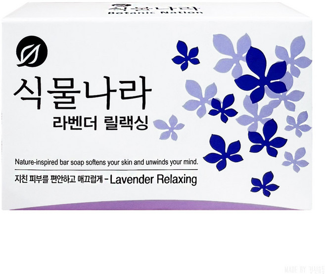 식물나라 라벤더 릴렉싱 비누, 100g, 5개입