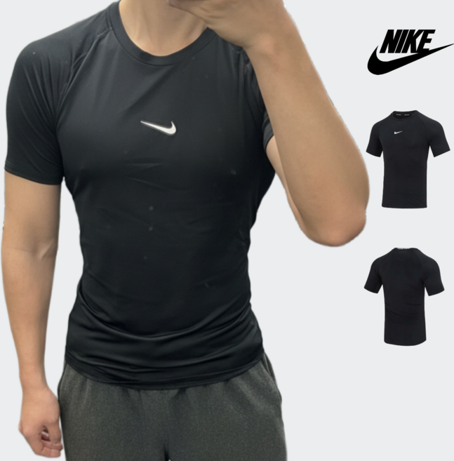 나이키 프로 머슬핏 드라이핏 반팔티 기능성 헬스 컴프레션 트레이닝