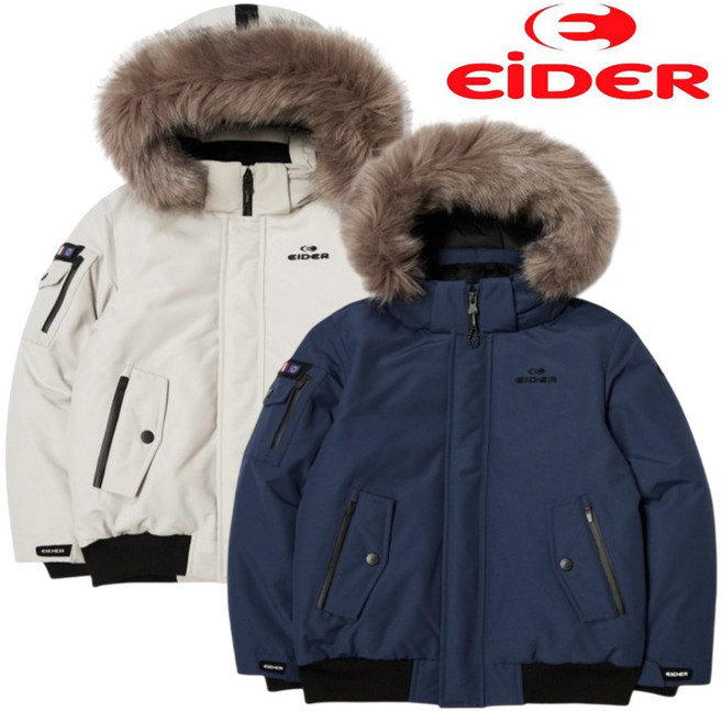 [백화점발송] 아이더 키즈 패딩 구스다운 후드 퍼 자켓 겨울 남아 여아 운동 스포츠 외출