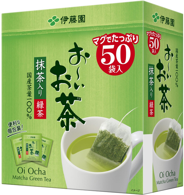 이토엔 오이차 녹차(말차포함) 1.8g×50봉 에코티백, 1.8g