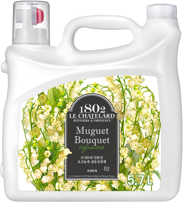 르샤트라1802 인퓨전 초고농축 섬유유연제 뮤게 부케 본품, 5.7L, 1개