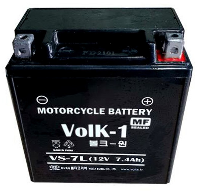 VS-7L 12V7.4Ah 오토바이 배터리 YTX7L GTZ8V YTZ8V STZ8V BTZ8V 호환 가능 올뉴PCX125(15년식이후) 카빙(구형) 혼다 푸마 밧데리 SCR110