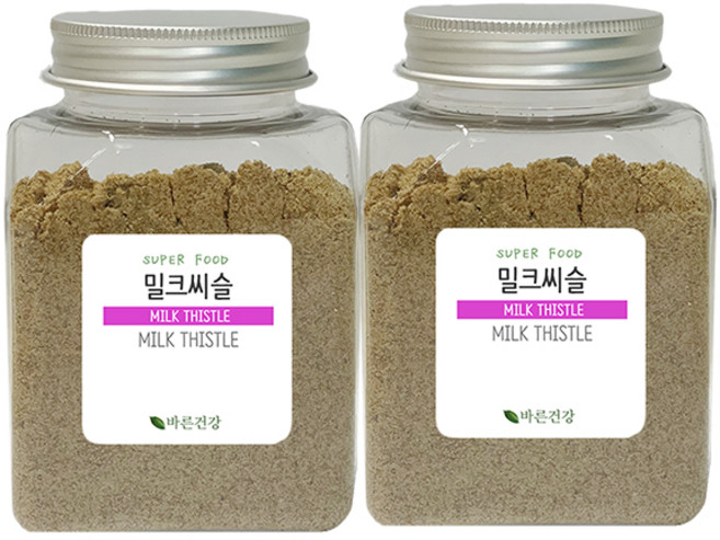 MILK THISTLE POWDER 밀크씨슬 분말 밀크시슬 씨앗 가루 100% 폴란드산, 2개, 120g