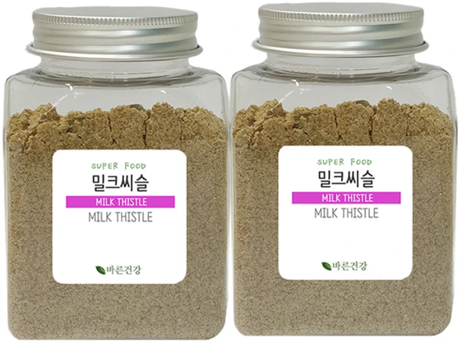 MILK THISTLE POWDER 밀크씨슬 분말 밀크시슬 씨앗 가루 100% 폴란드산, 2개, 120g - 쿠팡