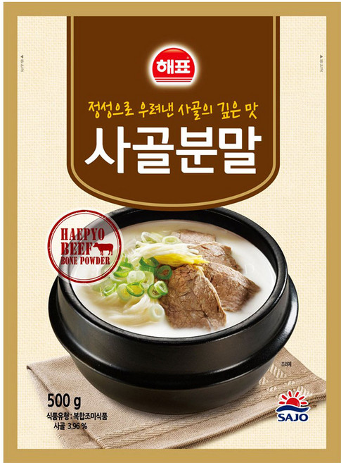 해표 사골분말, 500g, 6개