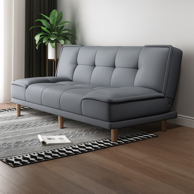 illusionmall 접이식 소파베드 리클라이너 패브릭 쇼파 확장형 원룸 공간활용 다기능 매트리스, A