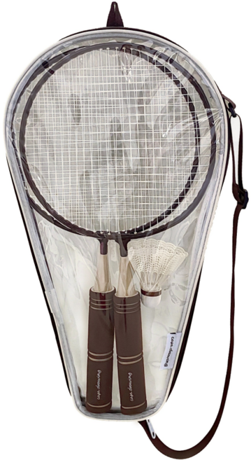 까사드로잉 어린이 배드민턴라켓 경량 유아 미니 배드민턴채 키즈 스포츠, 브라운, 1개