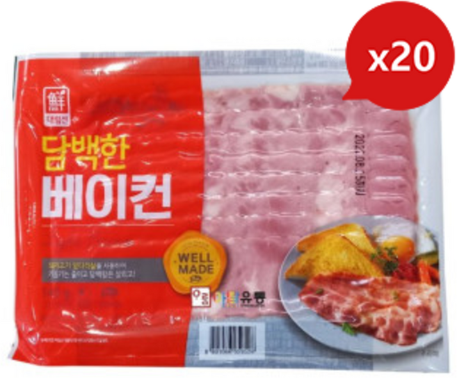 사조대림 담백한 베이컨 140g x 20개