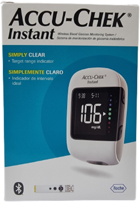 아큐첵 인스턴트 혈당계 [혈당계+시험지10매+침10개+파우치+채혈기], 1개