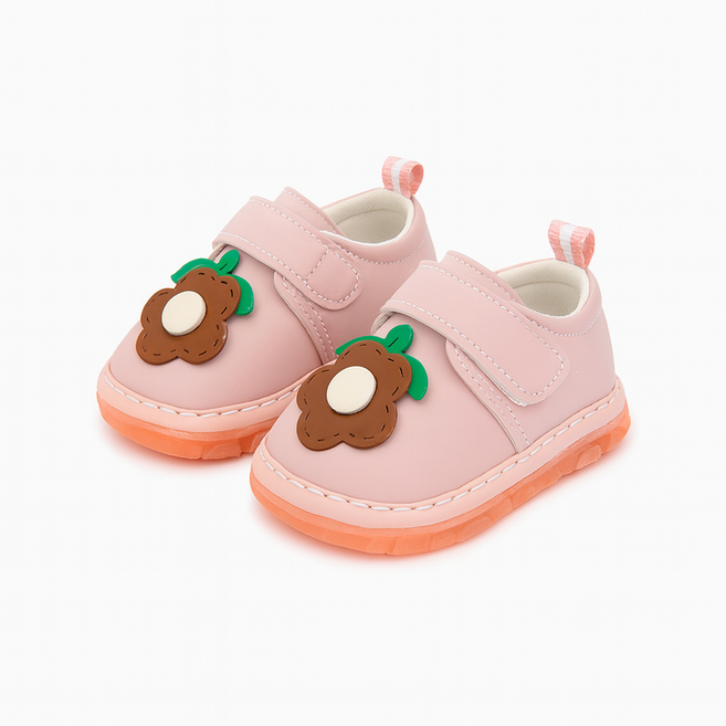 꽃열매 삑삑이 아기신발 보행기 가을 겨울 벨크로 운동화