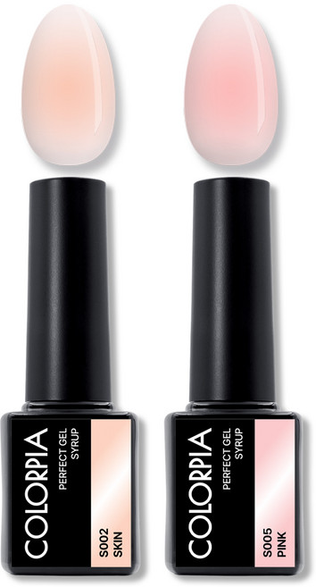 칼라피아 원스텝 퍼펙트젤 시럽 젤네일 세트, 1세트, 04. 스킨+핑크