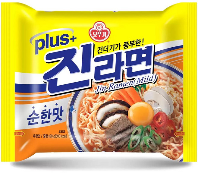 진라면 플러스 순한맛 120g, 30개