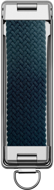 디기어 휴대폰 케이스 부착형 스트랩 거치대 접이식 스탠드 가로세로 전환 나일론 밴드, 1개, 다크 포레스트