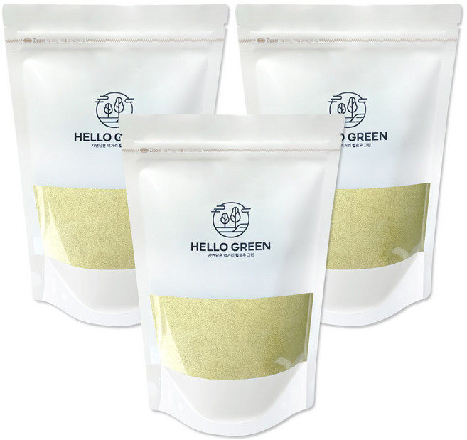 헬로우그린 천연 조미료 100% 국산 대파 가루 250g(팩) A급 좋은 대파 분말, 3개, 250g