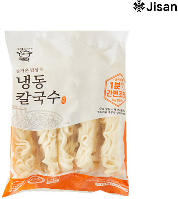 바이오마켓_쿡탁 싱거운밥상 냉동칼국수면 1150g, 1개, 1.15kg