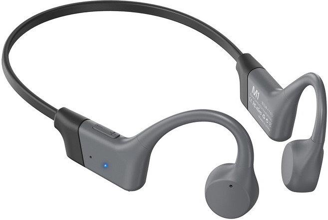 骨傳導耳機HS1藍牙無線運動耳機不入耳超長續航, 1個, 2026二代黑灰M1