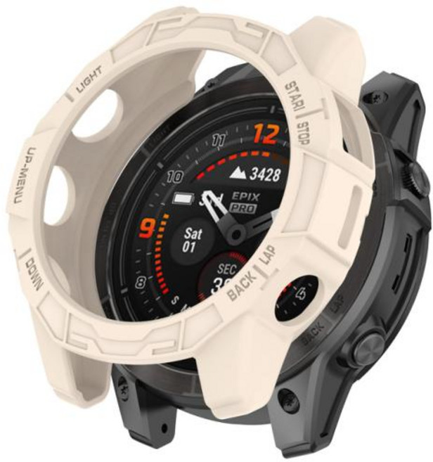 TPU 소프트 실리콘 케이스 Garmin Fenix 7X 7S 7 Pro용 시계 보호 커버 Garmin Epix Pro Gen 2 용 51mm 47mm 42mm 쉘 범퍼, 04 Fenix 7S (7S Pro), 27) 아이보리 - Fenix 7S (7S Pro)