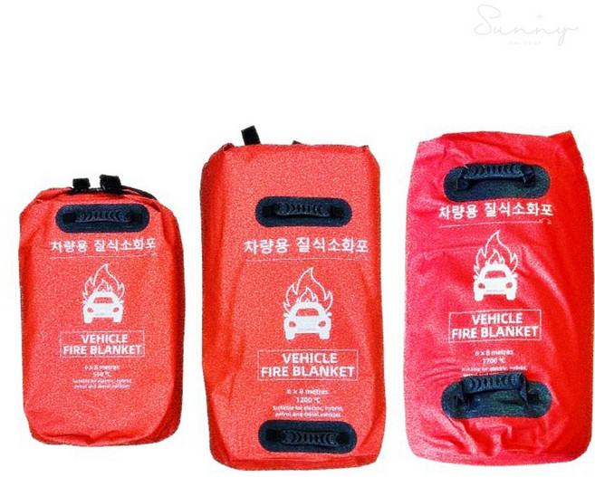 질식소화포 전용 캐리어세트 전기차화재방수포, (가방+캐리어)