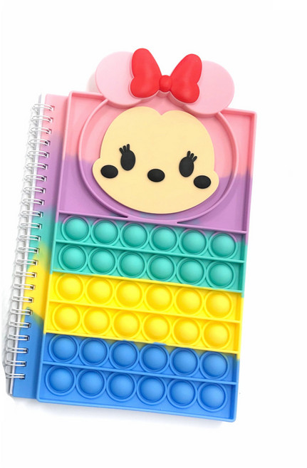 푸쉬팝 버블 가방 필통 팝잇 팝잇노트 뽁뽁이, 1개, 마우스 다이어리(파스텔)