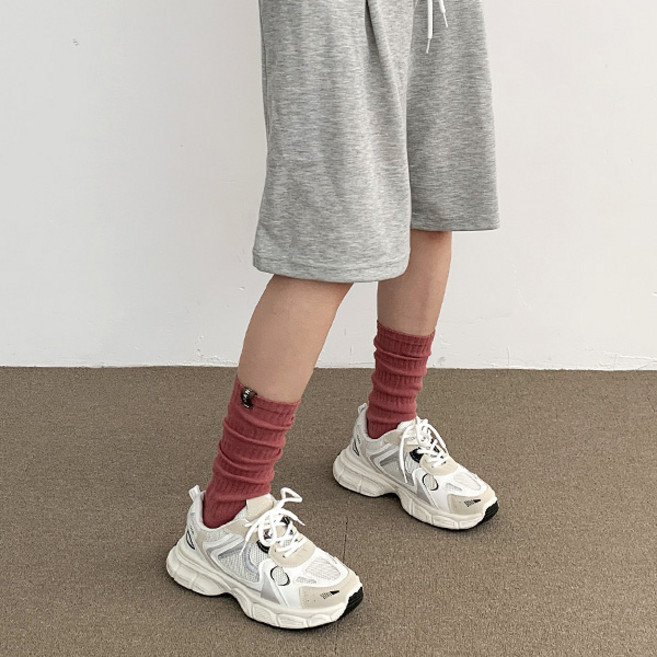 [수앤수]슈거 링클 롱 양말 삭스 (23T357)