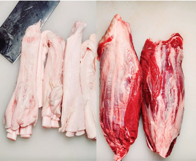 [행복미트] 소고기 아롱사태 소스지 세트 1kg+1kg 국거리 탕 수육 전골 세트 총 2kg [당일발송], 1세트