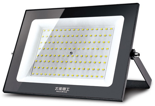 MAX STAR IP65防水 6000K正白光 超薄輕巧 SMD LED, 【太星電工】100WLED防水投射燈/全電壓 戶外投射燈 工作燈 探照燈 工地燈 露營燈 招牌燈 WDA30100