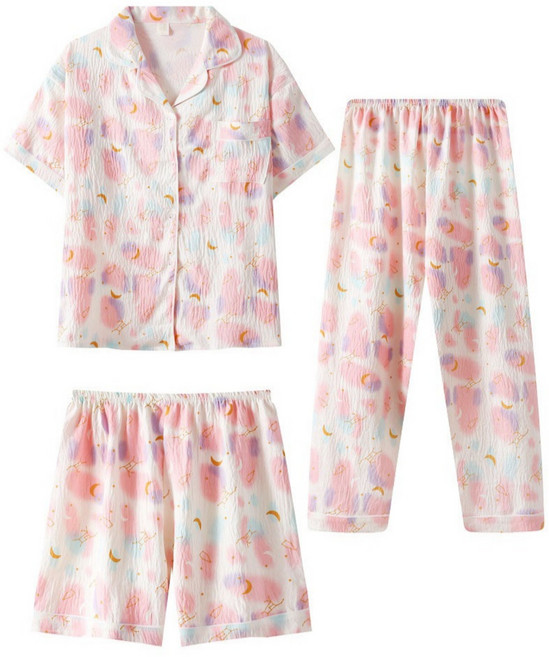 라랄라 3피스 빅사이즈 상하세트 88이상모여라 99 110 120 잠옷 파자마 (반팔상의+반바지+긴바지)