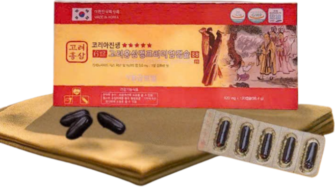 고려홍삼정프리미엄캡슐 820mgx120p 홍삼캡슐 건삼 홍삼 홍삼정캡슐 고려홍삼 홍삼정, 1세트, 120정