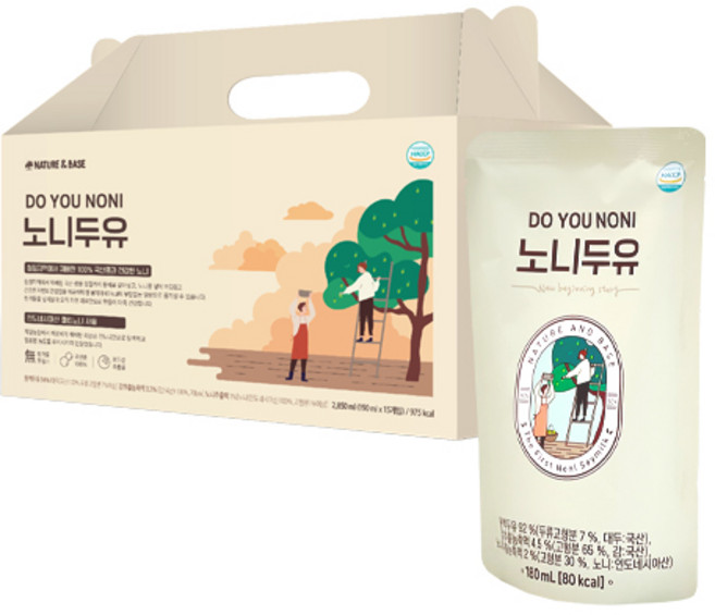 네이처앤베이스 노니두유 180ml x 15개입, 15개