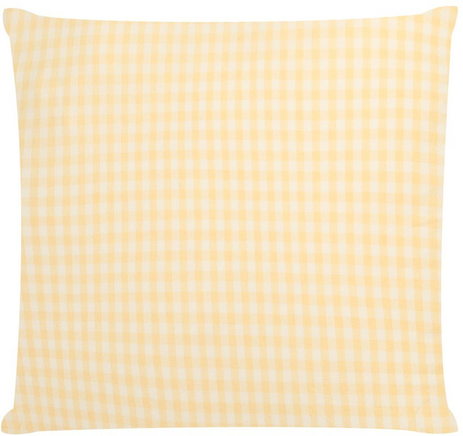 플랫화이트 국내제작 박음질이 탄탄한 인테리어 방석&소파쿠션 겸용커버, 옐로우체크