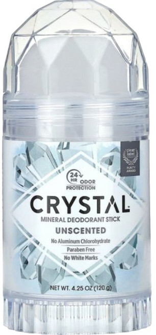 크리스탈 미네랄 데오드란트 스틱 언센티드 무향 120g Mineral Deodorant Stick Unscented 120.485 g, 1개
