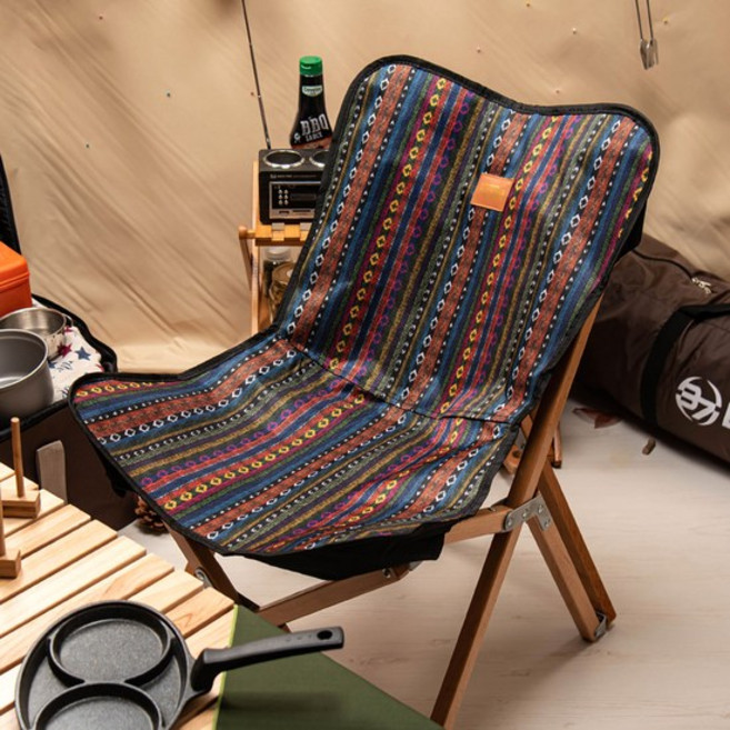 BUCK703 원목 경량 페어아일 캠핑의자 (+가방포함), 1개