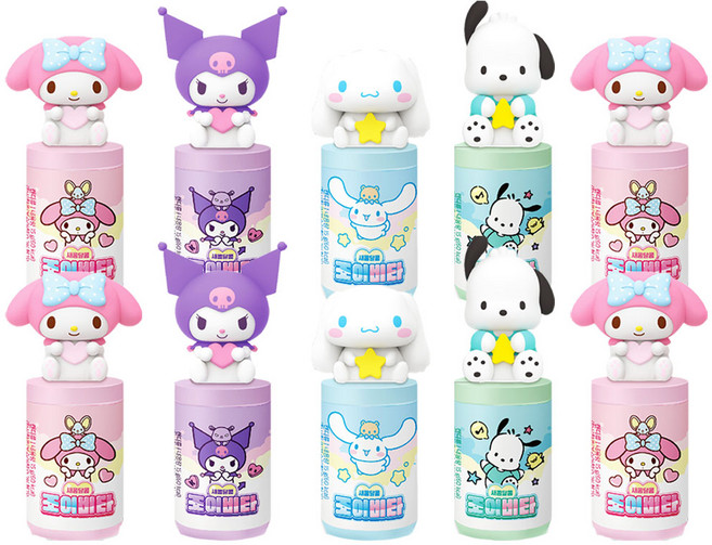 산리오 캐릭터즈 새콤달콤 조이비타 캐릭터 랜덤발송, 10개, 15g