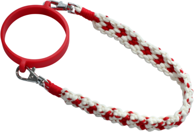 텀블러 손잡이 스트랩 하트타입 트라이투게더, 1개, 레드