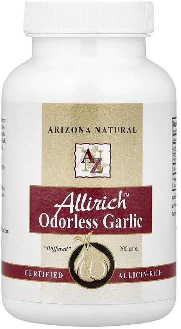 아리조나내추럴 Allirich 무향 마늘 200정(캡슐 1정당 170mg), 1개 - 쿠팡