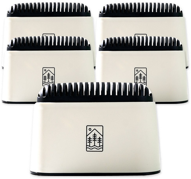 솔향 가득 냉장고 냉동실 탈취제 리얼 숯 야자활성탄 냄새제거, 5세트, 60g