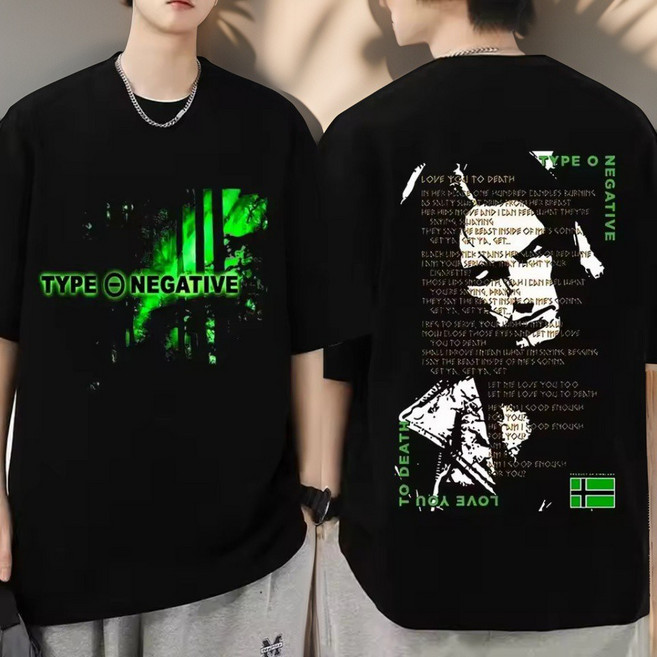 타입 오 네거티브 밴드 반팔티 (Type O Negative 고딕 메탈 티셔츠)
