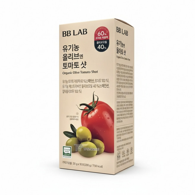 비비랩 유기농 올리브엔 토마토 샷 20g x 10포, 10개