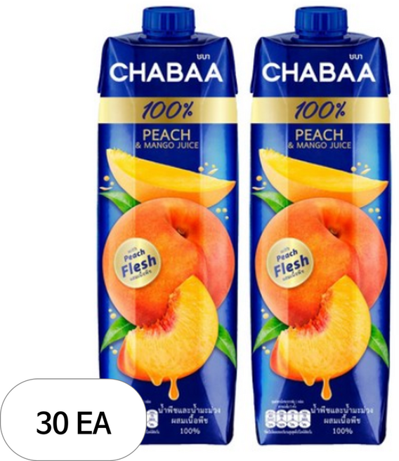차바 복숭아 망고주스, 1L, 30개