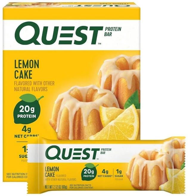 퀘스트 레몬 케이크 프로틴바 4개입 1세트 - 쿠팡