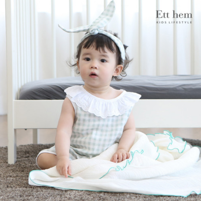 에뜨햄 유아 여름 수면조끼 풍기인견 거즈