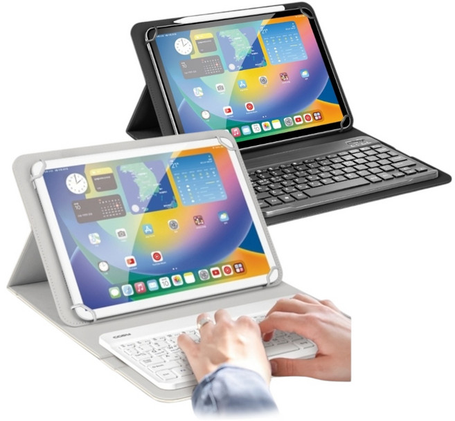 엑토 태블릿 블루투스 키보드 케이스 터치패드 TKC-05, Cosy-일반 키보드형-블랙