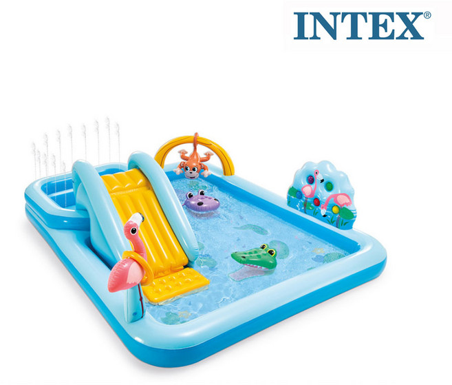 인텍스 57161풀장 인텍스 키즈 분수풀장 미끄럼틀 정글풀장