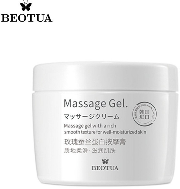 BEOTUA 玫瑰蠶絲蛋白按摩膏 深層補水保濕 清爽潔淨, 1個, 泊蝶玫瑰慧絲蛋白按摩膏,單瓶装