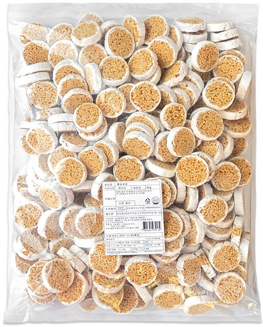 풍미명과 옛날과자 대용량과자 원형과자 옥춘과자 매화과자, 1개, 2kg