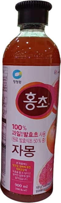 청정원 홍초 자몽, 900ml, 9개